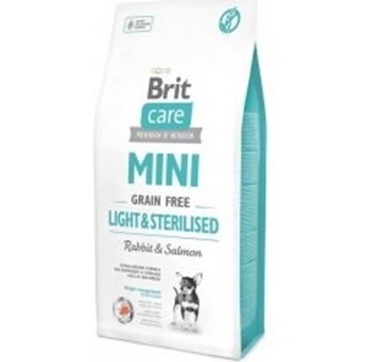 Picture of BRIT CARE MINI LIGHT & STERELISED RABBIT & SALMON